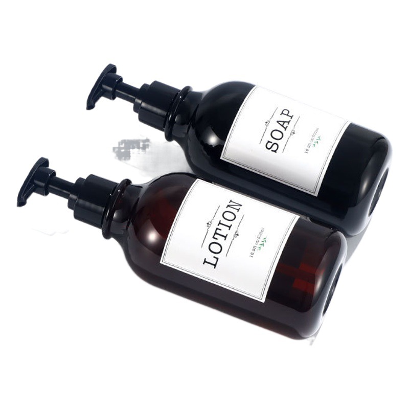 En stock 500ml botella de gel de ducha botella de prensa de loción 300ml botella de limpiador facial botella de desinfectante de manos botella de plástico para mascotas