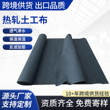 出口黑色针刺非织造无纺土工布 丙纶涤纶热烫布热轧热轧无纺布
