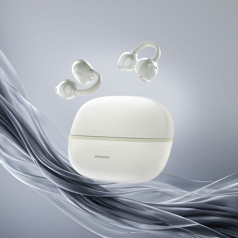 2025年新型ノンインイヤーイヤークリップ式完全ワイヤレスBluetoothイヤホン、スポーツ・ランニング用、長時間バッテリー、ノイズキャンセリング、ステレオサウンド|undefined