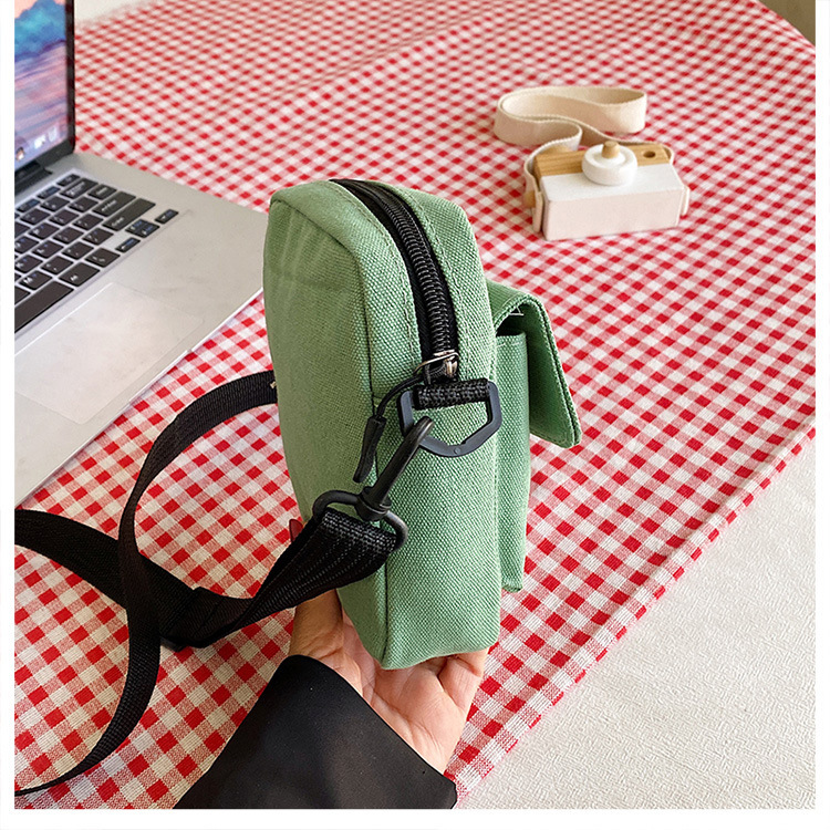 112g Weight Sewing Thread Fashion Element Zipper Closure Type Single Shoulder Strap Strap Type Square Bag Bags Type Casual Occasion Canvas Material Fruit, Solid Color Pattern All Seasons Season Women's Gender Streetwear Style Square Shape Small Size Women's Small Canvas Fruit Solid Color Streetwear Sewing Thread Square Zipper Square Bag 22