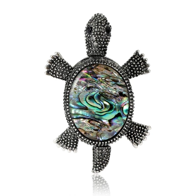 New Fashion Vintage Enamel Turtle Brooch Personalized Creative Ladies Clothing Jewelry Corsage Animal Pin