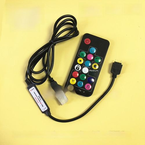 Convert ARGB 5V3 pin to SATA power supply motherboard interface 12V 4-pin RGB to power large 4P manual LED controller