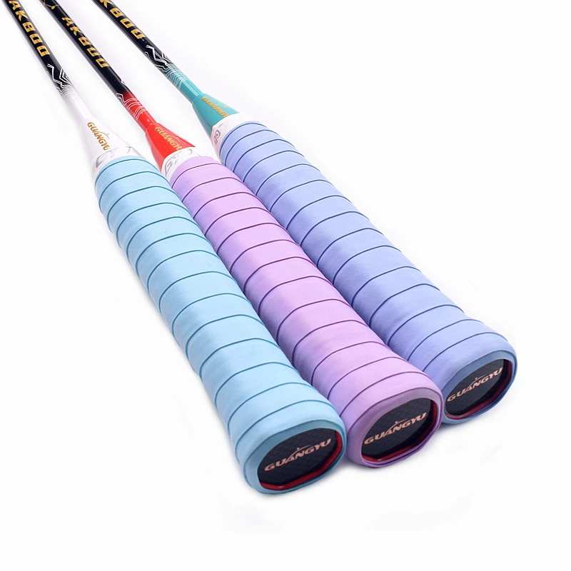 Рукоятка Guangyu, плоская рукоятка, нескользящая, прочная, впитывающая пот, латексная рукоятка, липкая рукоятка, рукоятка для ракетки для бадминтона