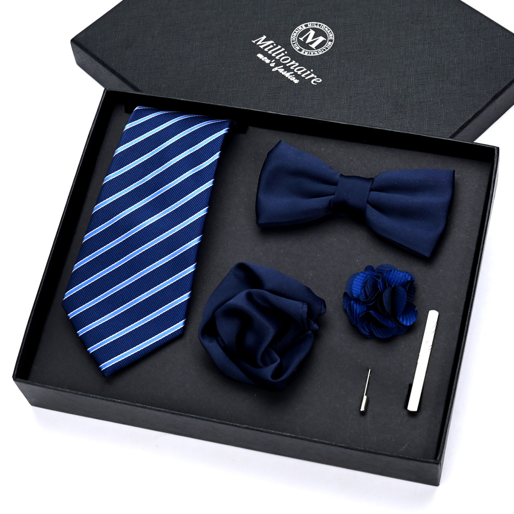 blue bow tie