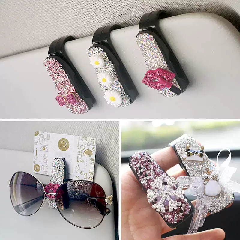 Автомобильный зажим для очков Креативные солнцезащитные очки для автомобиля