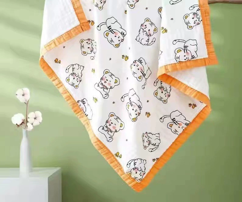 Children's gauze soft bath towel, duvet for new born, water absorbent