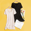 Tang Ge summer knitting Real silk lace Nightdress mulberry silk sexy Primer braces skirt Short sleeved ventilation