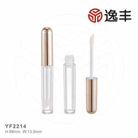 简约喷镀金圆形唇彩瓶唇釉瓶唇彩空瓶专业包材批发