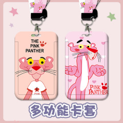 Student Card Set Bus Subway Meal Card Set Cartoon Pink Naughty Leopard Card Set Citizen Card Work Pass Access Card Set