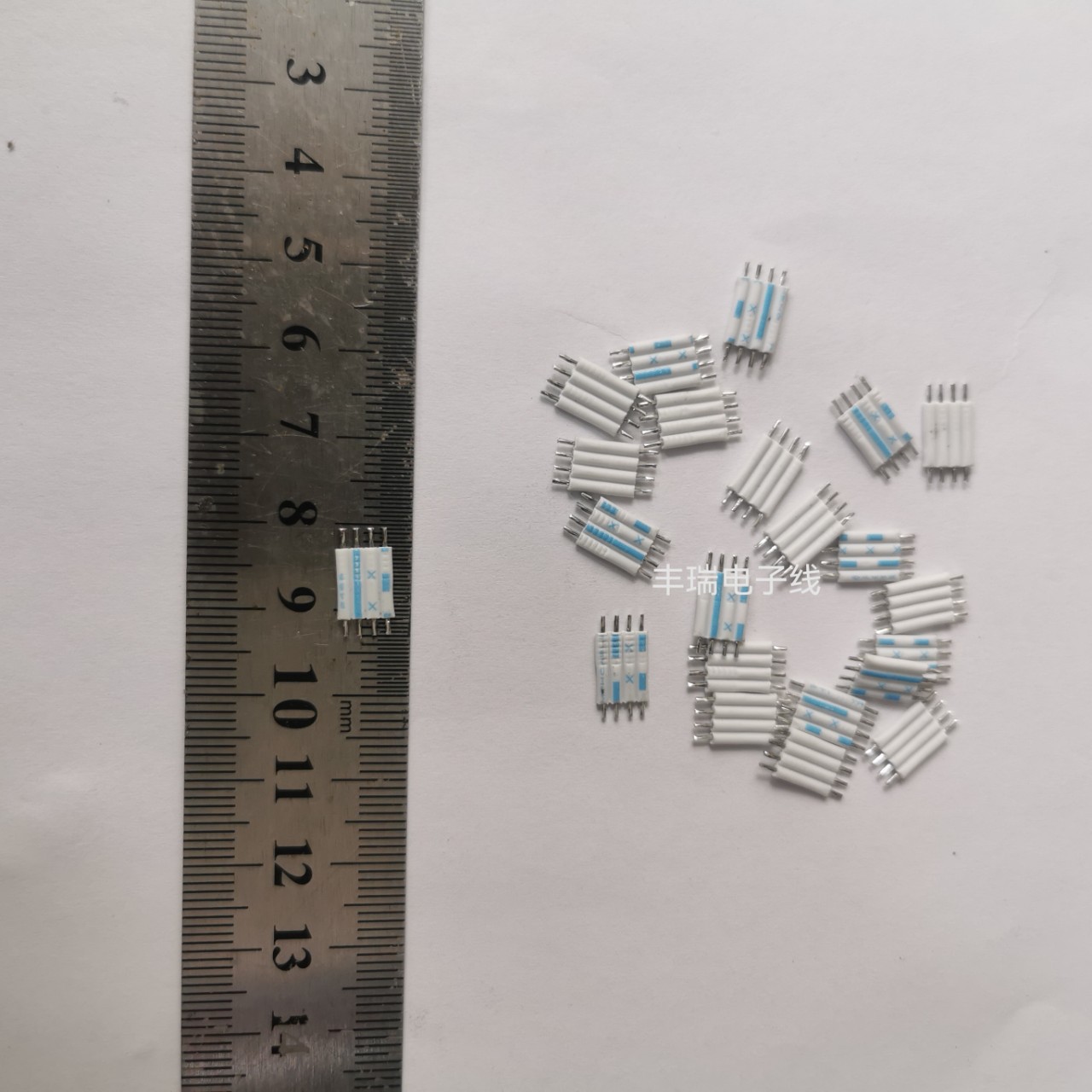 2468蓝白排2651灰排排线4p12mm14mm平行电子线排线电脑周边线