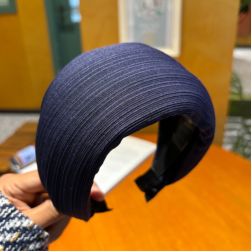 秋冬高颅顶精致加厚显脸小发卡秋冬洋气宽边遮发际线头箍宽边发箍|undefined