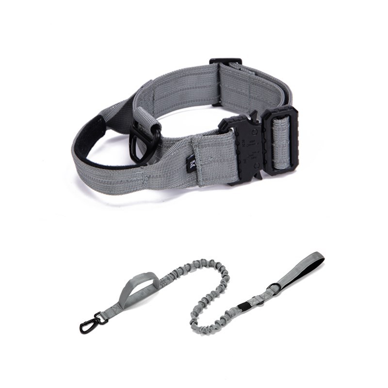Spot Tactical Dog Collar Medium And Large Dog Training Dog Collar Military Dog Collar Reflective Pet Collar With Traction Rope
