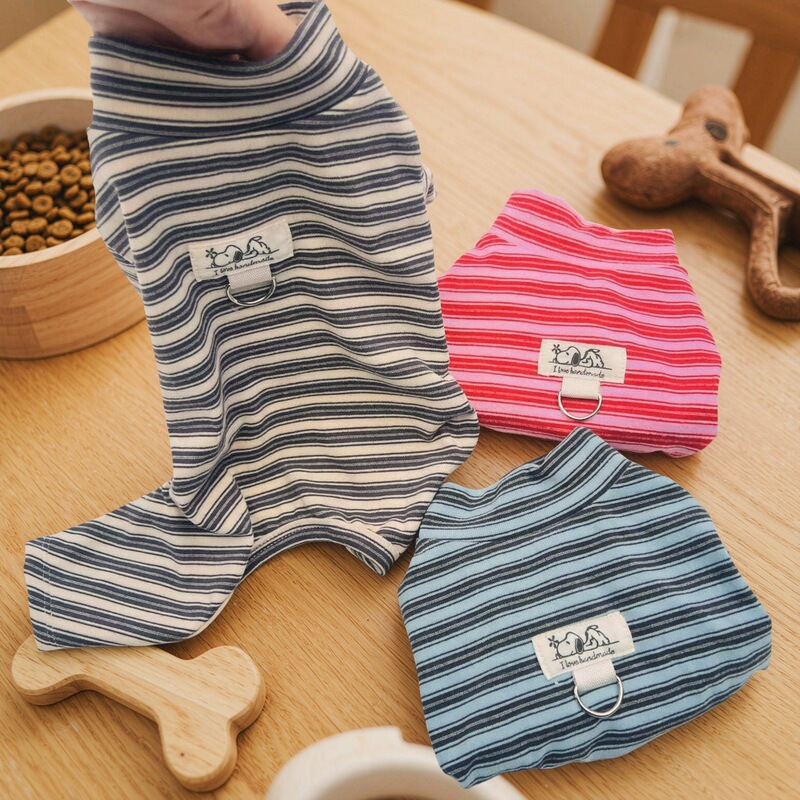 Pet Clothes for Autumn and Winter: Dog Home Wear for Teddy, Bichon, Cats, Small Dogs - German Velvet High Collar Four-Legged Base Coat