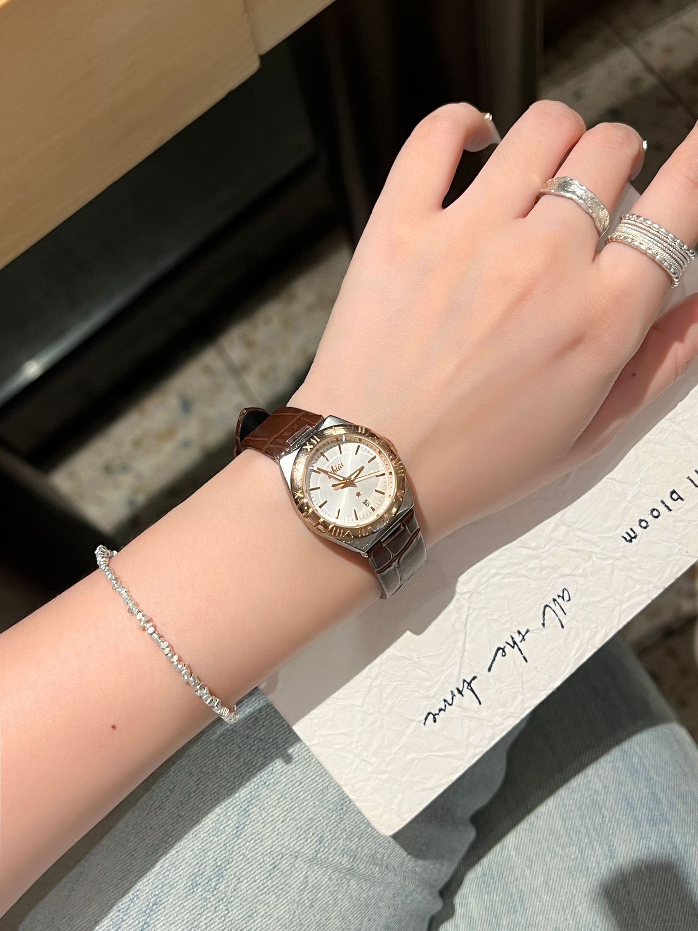 Swiss brand women's watch new waterproof luminous ultra-thin watch women's live streaming foreign trade hot model dropshipping