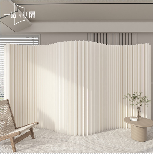 Screen Partition Paper Wall Home Study Living Room Partition Wall Foldable Shopping Mall Commercial Background Wall Movable Fake Wall