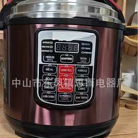 外贸多功能电压力锅6L大容量压力锅欧规220V厂家批发美规110V跨境