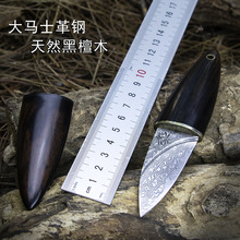 大马士革钢VG10户外刀便携小刀水果刀吃肉刀精美收藏刀锋利小直刀