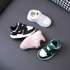 Children's Sports Shoes Unisex Baby Sneakers 2023 Autumn/Winter Double Cotton Shoes Korean Style Unisex Baby Shoes Soft Sole Learning to Walk Shoes