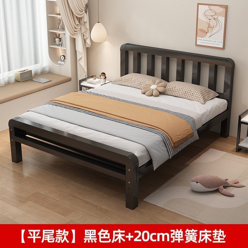 铁艺床双人床1.5米欧式家用1.8铁床单人不锈钢出租房铁架批发|undefined