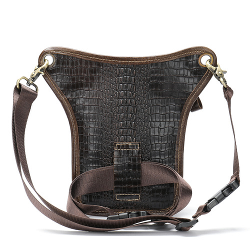 Marant leather mobile phone waist bag men's personalized cycling outdoor waist bag leg bag tactical mobile phone bag man bag