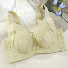 全罩杯调整型抹胸式大胸显瘦蕾丝薄杯款内衣收副乳上托聚拢防下垂