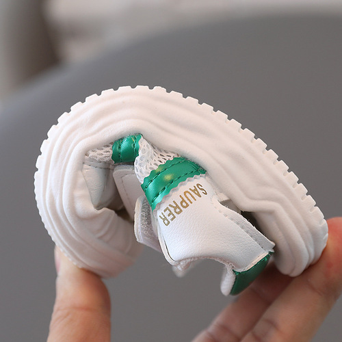 2024 summer new children's sandals, girls' baby shoes, soft sole toddler shoes, boys' breathable hollow mesh shoes