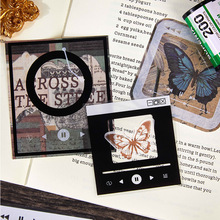 拾光框构视界系列拼贴卡贴纸包 ins手账相框装饰素材复古贴画跨境