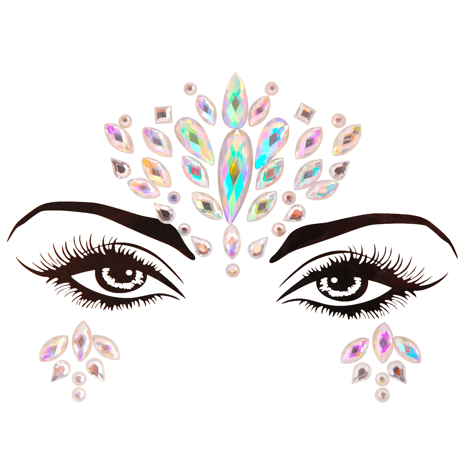 Water Droplets Acrylic Diamond Eyelash Glue Tattoos & Body Art 1 Piece display picture 4