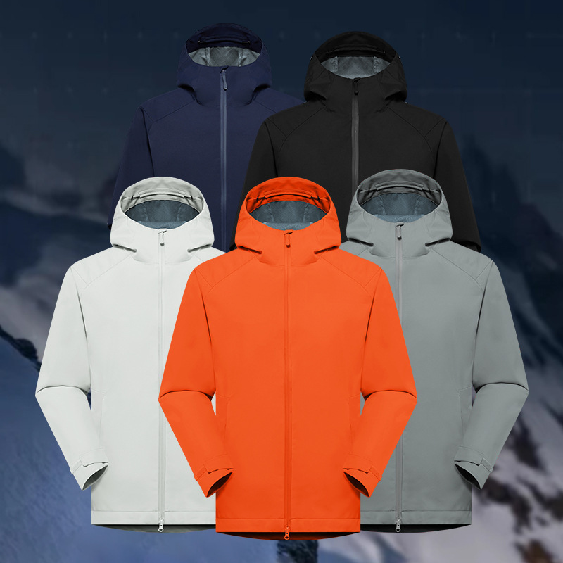 Trendy Lightweight Soft Shell Outdoor Jacket for Men and Women, Thin Single-Layer Windproof, Waterproof, Breathable Soft Shell Jacket with Hood