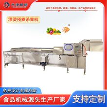 连续式竹笋漂烫机 小青菜漂烫杀青流水线 包子馅料成套加工设备