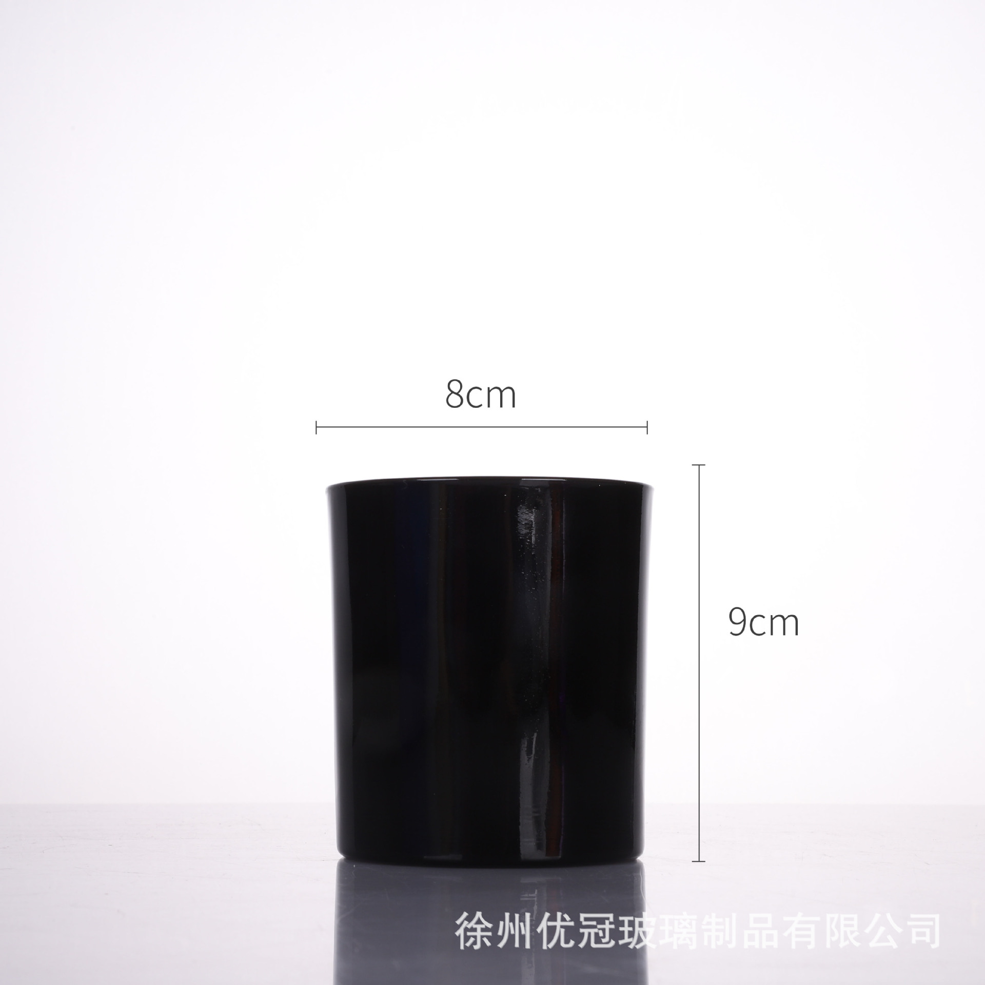 Materiales para hacer velas aromáticas caseras, recipientes de vidrio vacíos esmerilados con tapas, portavelas de vidrio de colores al por mayor, degradado