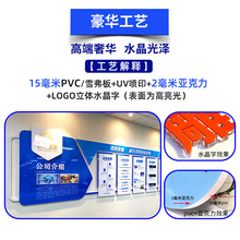 党建文化墙定制pvc公司企业文化墙形象墙学校教室宣传栏广告设计