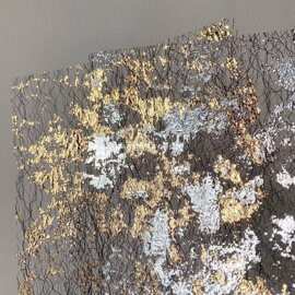 痛包背景纸junk journal 艺术垃圾杂志手账素材装饰金箔银箔网纱