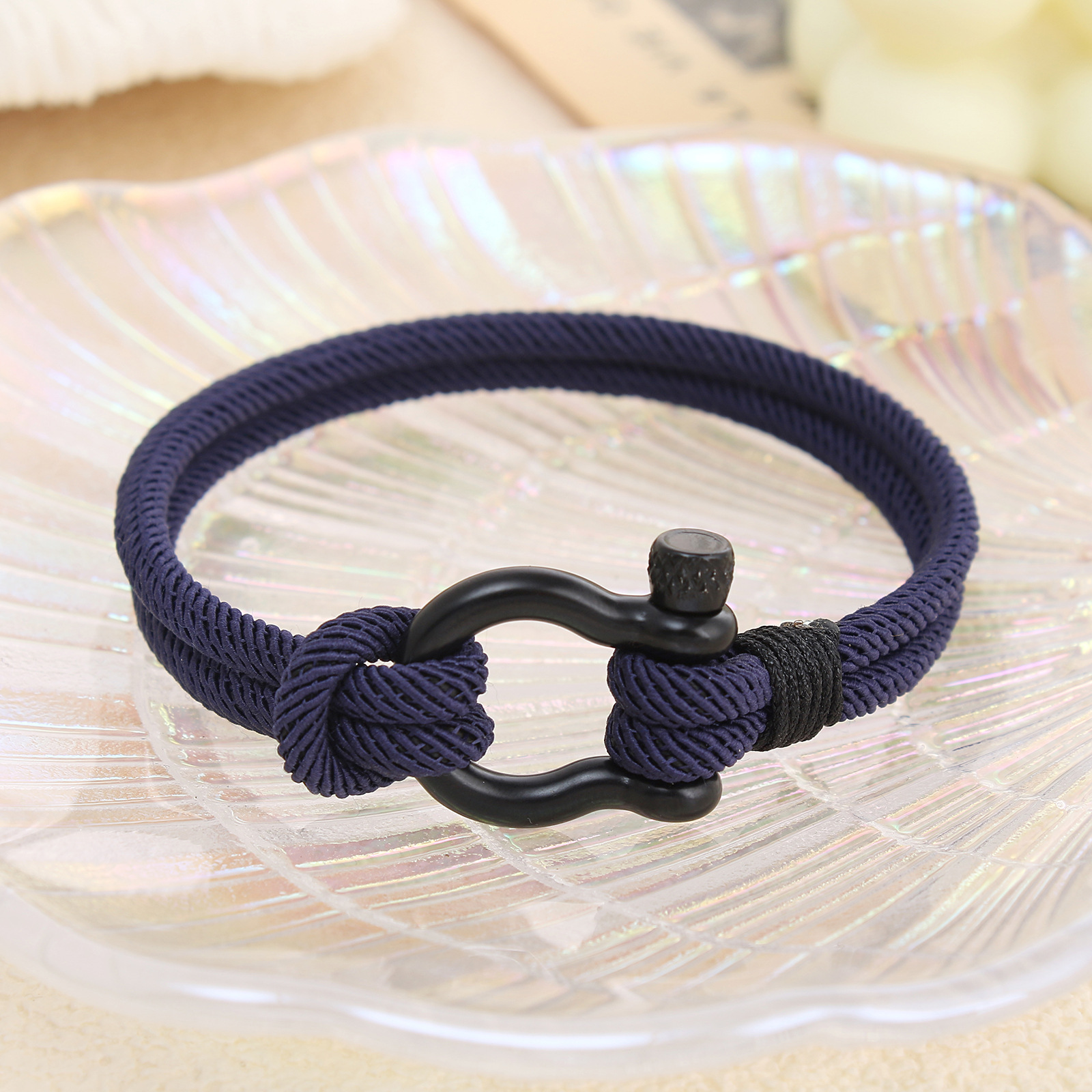 Retro Stripe Stainless Steel rope Menu0027S Bracelets 1 Piece