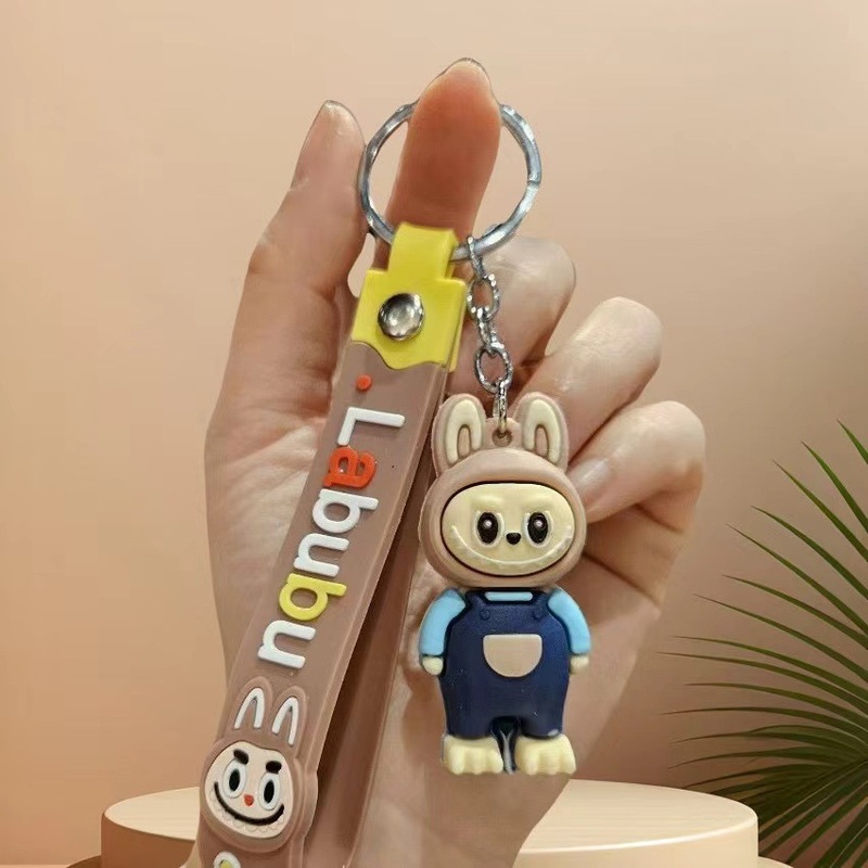 跨境拉布布可爱系列钥匙扣创意公仔坐姿汽车背包挂饰地摊礼品批发|undefined