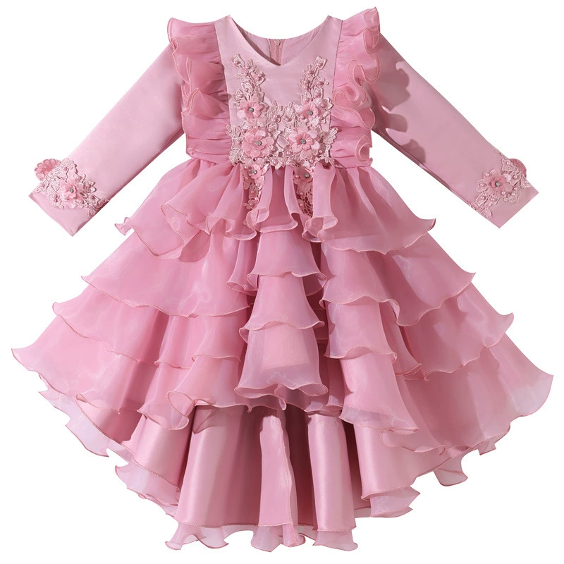 Осеннее детское платье, костюм для пианино, западный стиль, подарок на день рождения