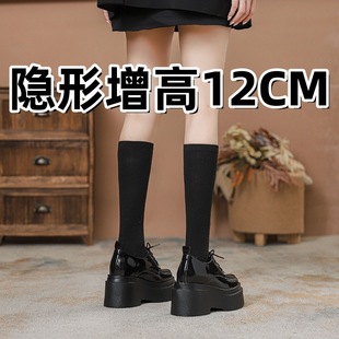 12cm������ŮЬ�ɸ��ט���Ь��ɫjk��ЬӢ���Lϵ��СƤЬ����Ь