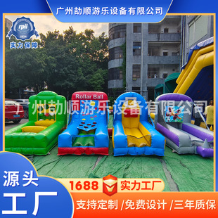 Inflatable Rolling Ball on the Grass, Stars Shining, Inflatable Sticky Fun, Fun Games, Development Training Game Props