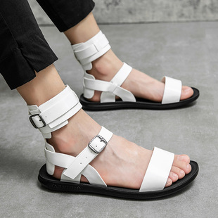 Outside size large size Roman style casual sandals men's new summer youth beach shoes fashion sandals wholesale