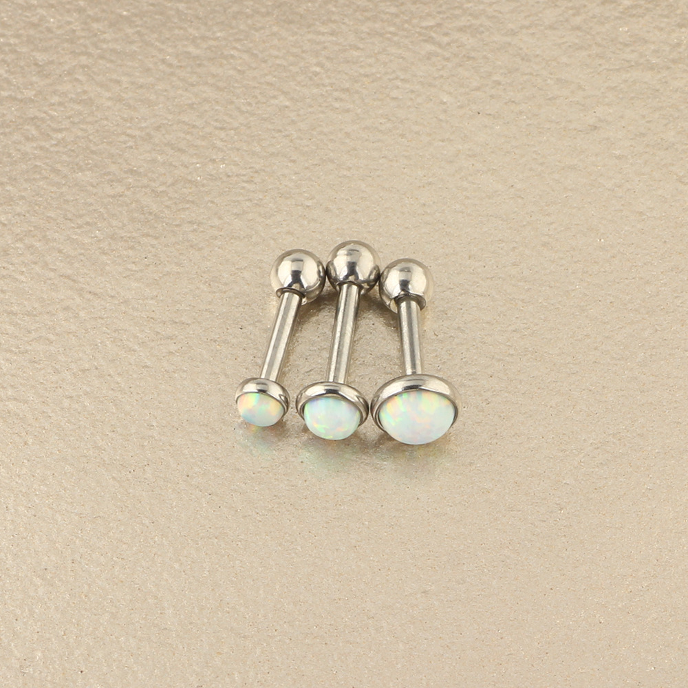 Opal Star Ear Climbing Earring 316L Surgical Steel Cubic Zirconia Cartilage Stud for Women detail image 7