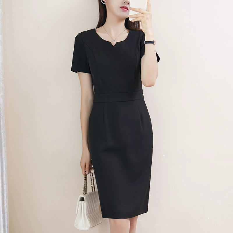 310 высокого класса жирный мм большой размер женская летняя модель тонкое мясо 200 кг рабочая одежда темперамент летнее профессиональное платье