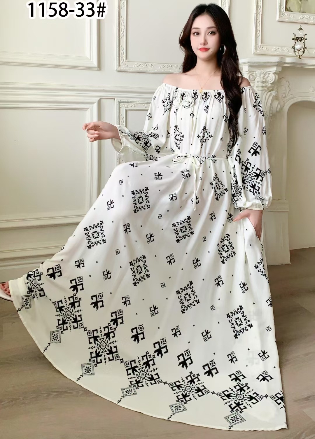 Ropa de mujer de talla grande transfronteriza europea y americana, vestido informal de algodón largo hasta la rodilla, holgado y cómodo, para verano, ropa de maternidad.