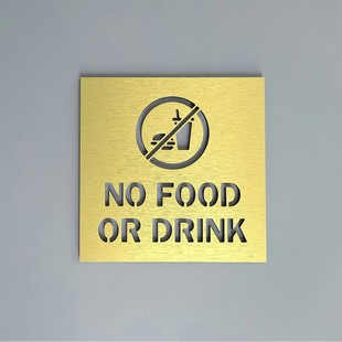 Cross-Border Popular Door Signs, No Eating Signs, No Eating Signs, Information Signs, Attention Signs, Signs