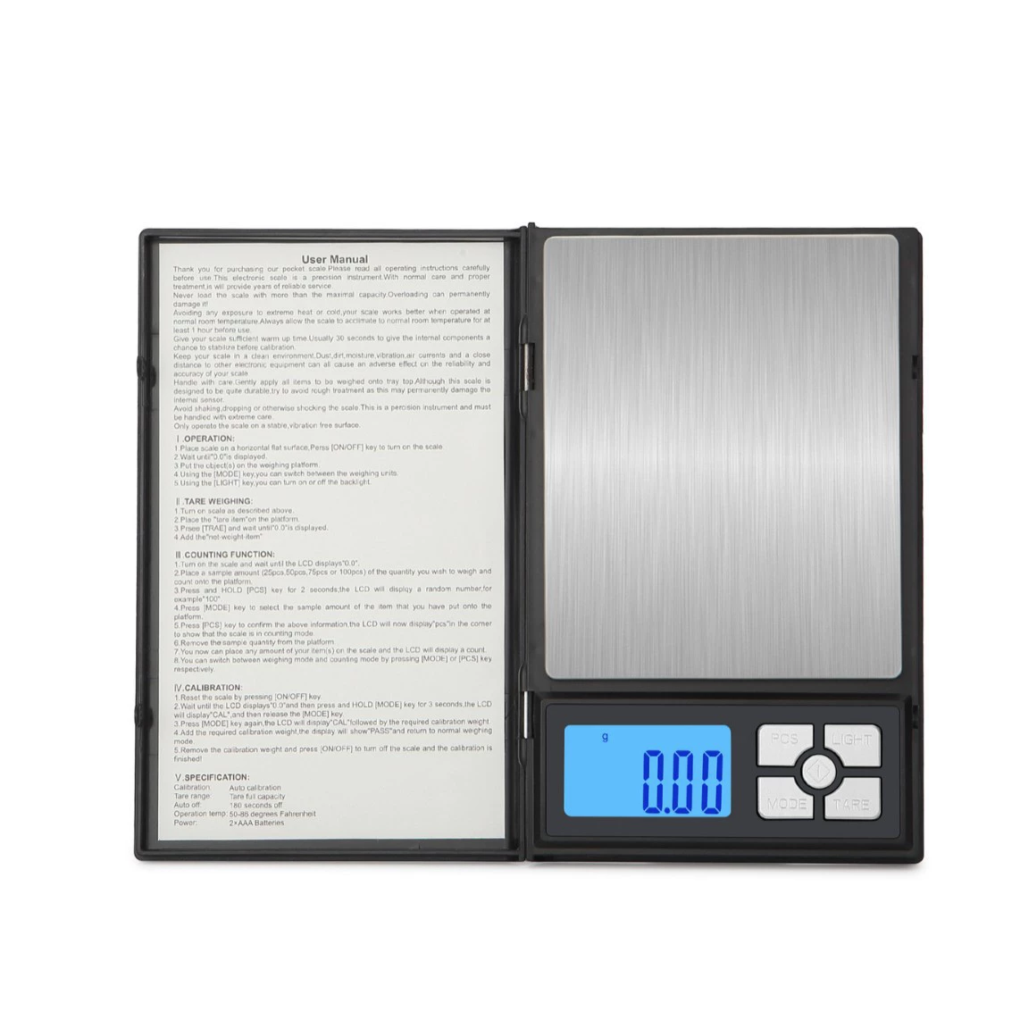 Ноутбук Портативный 0.1g g Весы Точный баланс Ювелирные весы Золотые травы Ювелирные электронные весы 0.01g