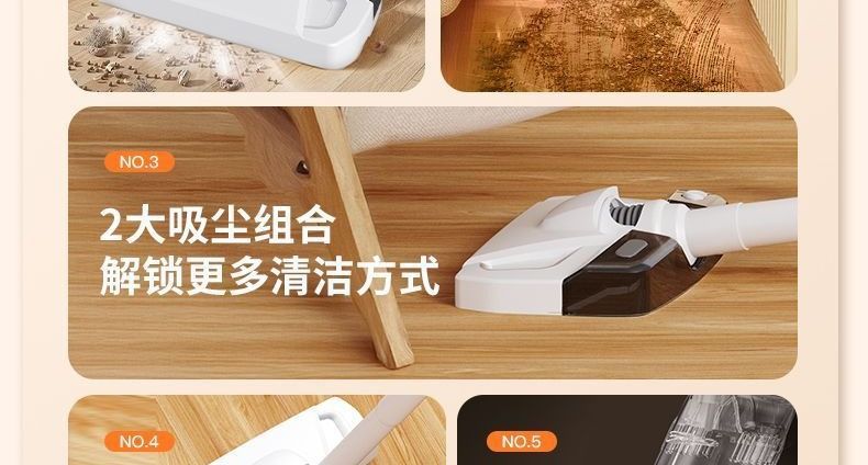 All-in-one pet vacuum cleaner, wireless, ultra-quiet, powerful, suitable for car and home use, with strong suction, new model for removing mites