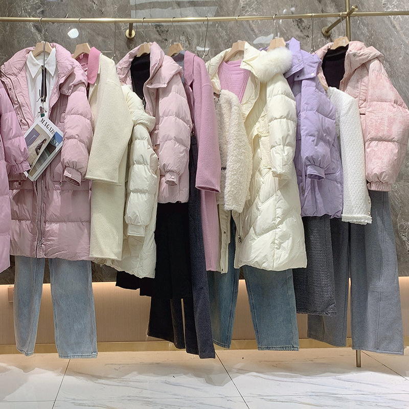Final Sale Women's Clothing Clearance High-Quality Designer Brand Label Removal Brand Discount Women's Clothing Wholesale Live Supply down Jackets