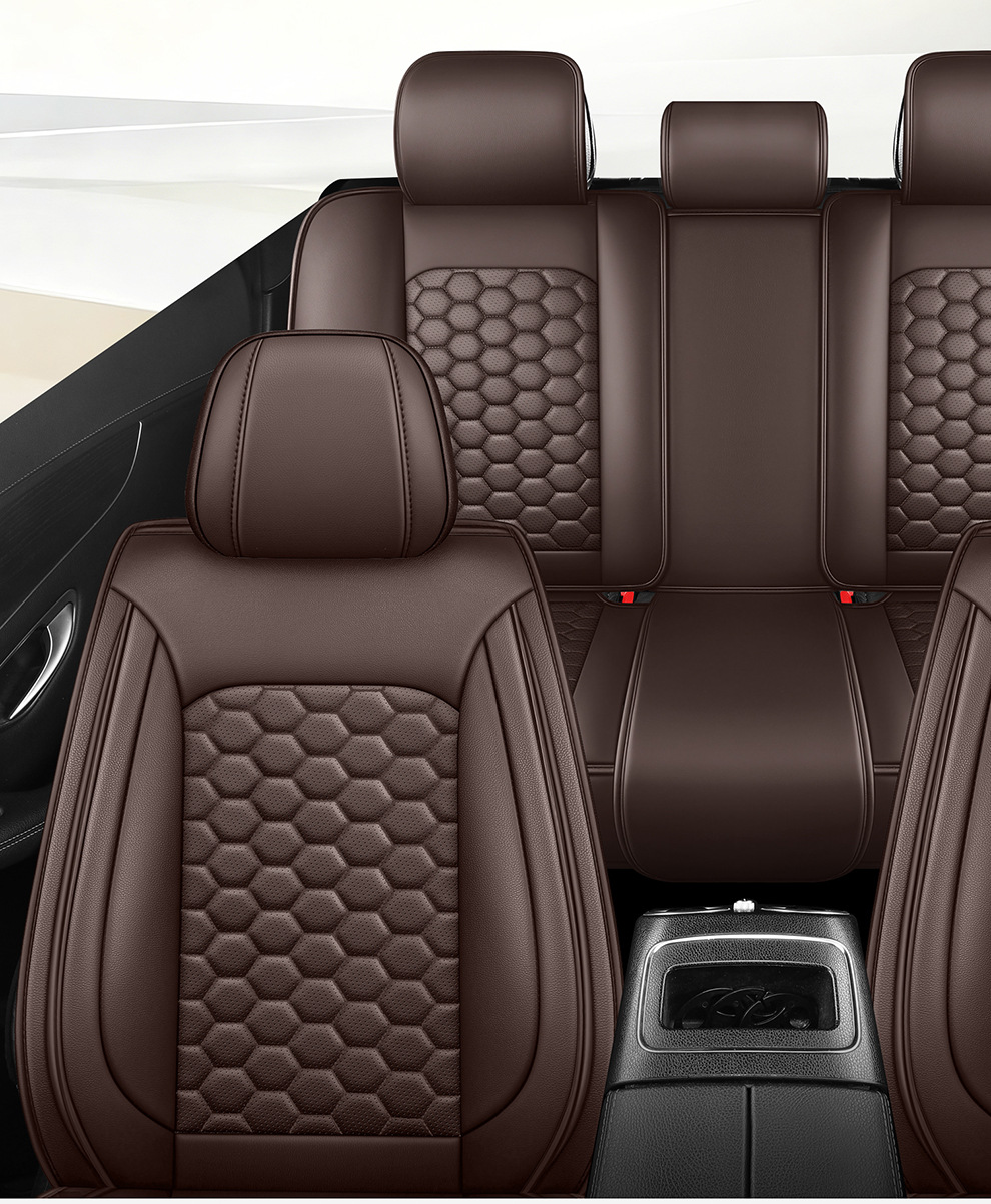 2026 New Model Car Seat Covers Wholesale, Universal for All Seasons, Five-Seater, Durable Leather, Breathable, Non-Slip, Amazon New Product Seat Cushions
