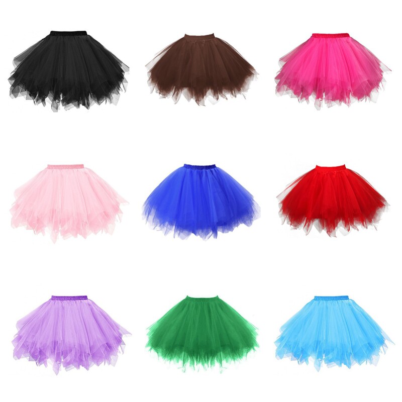 Amazon AliExpress Candy Color Multicolor Line Half-length Tutu Skirt Cross-border for Wedding Dress Pirons