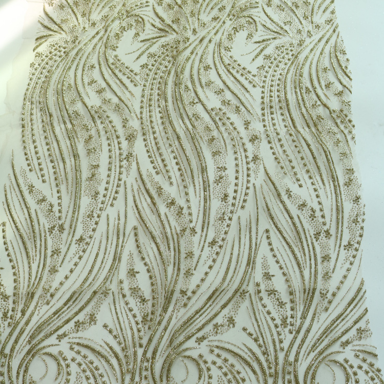 2024 nueva tela de malla tela de malla hexagonal espuma hecha a mano película flash alta tela de vestido de boda cena