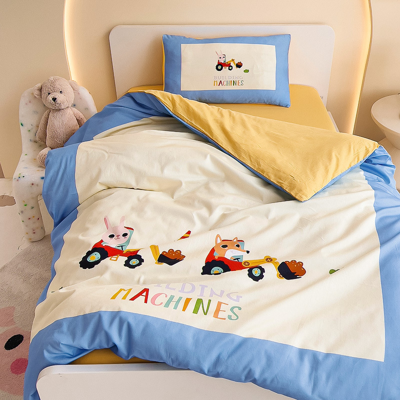 Class a Pure Cotton Kindergarten Quilt Three-Piece Set Quilt Core Mattress Six-Piece Set Baby Nap Crib